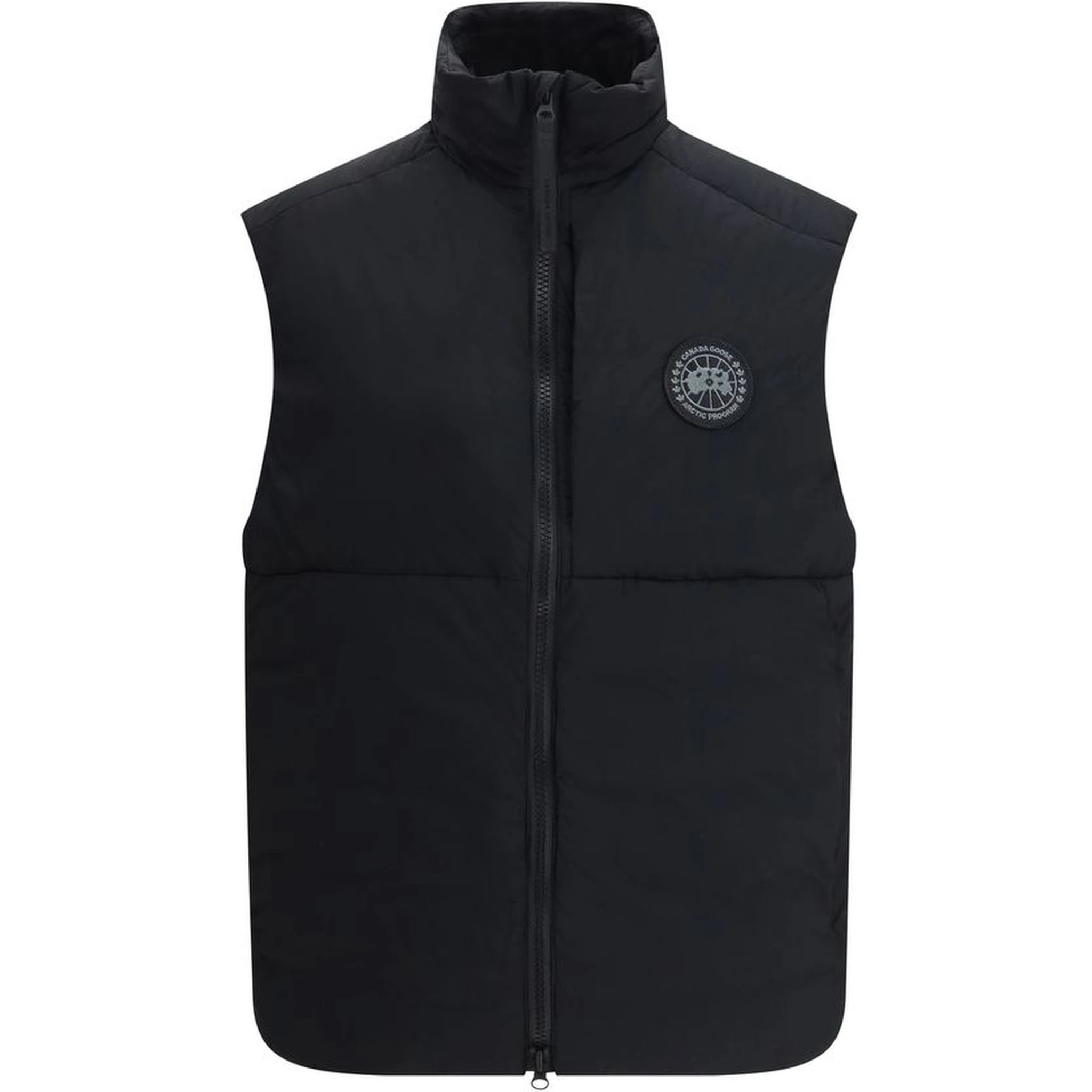 Black Polyamide Sleveless Jacket