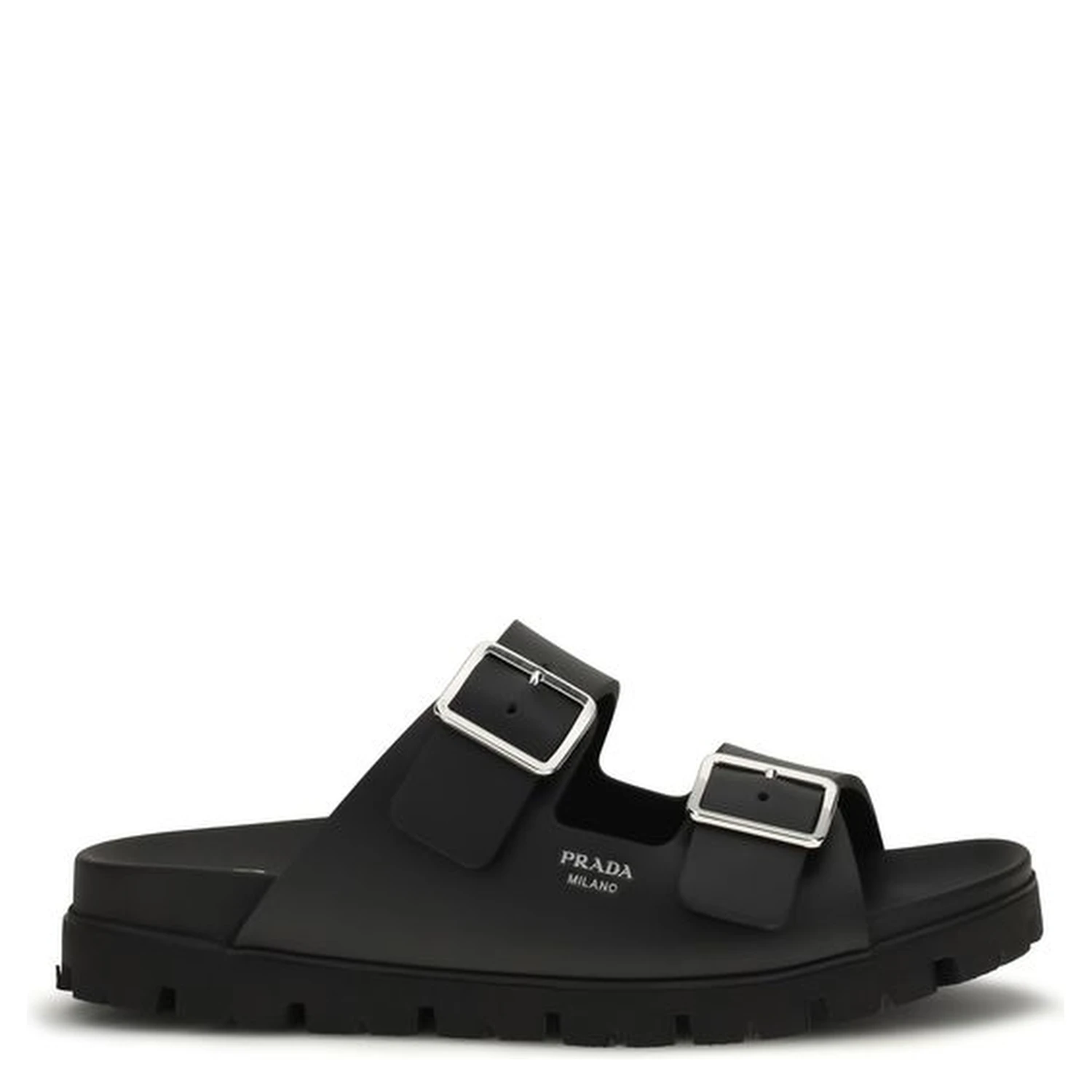Black Calf Leather Bos Taurus Sandals