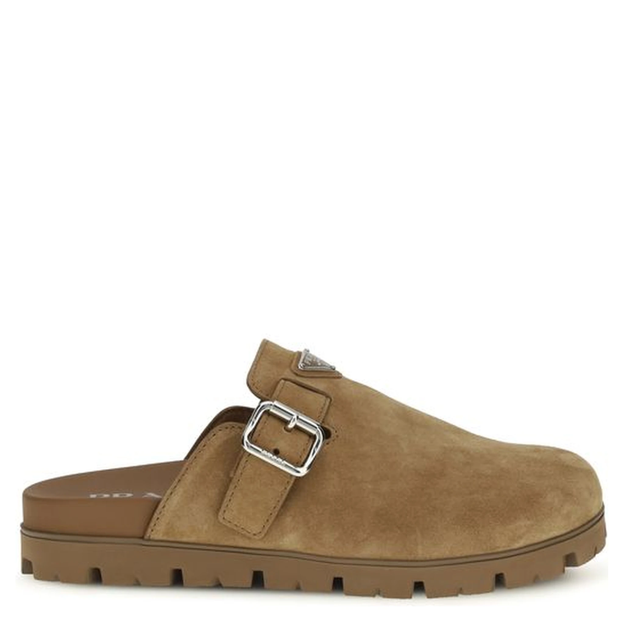 Beige Calf Leather Bos Taurus Mules