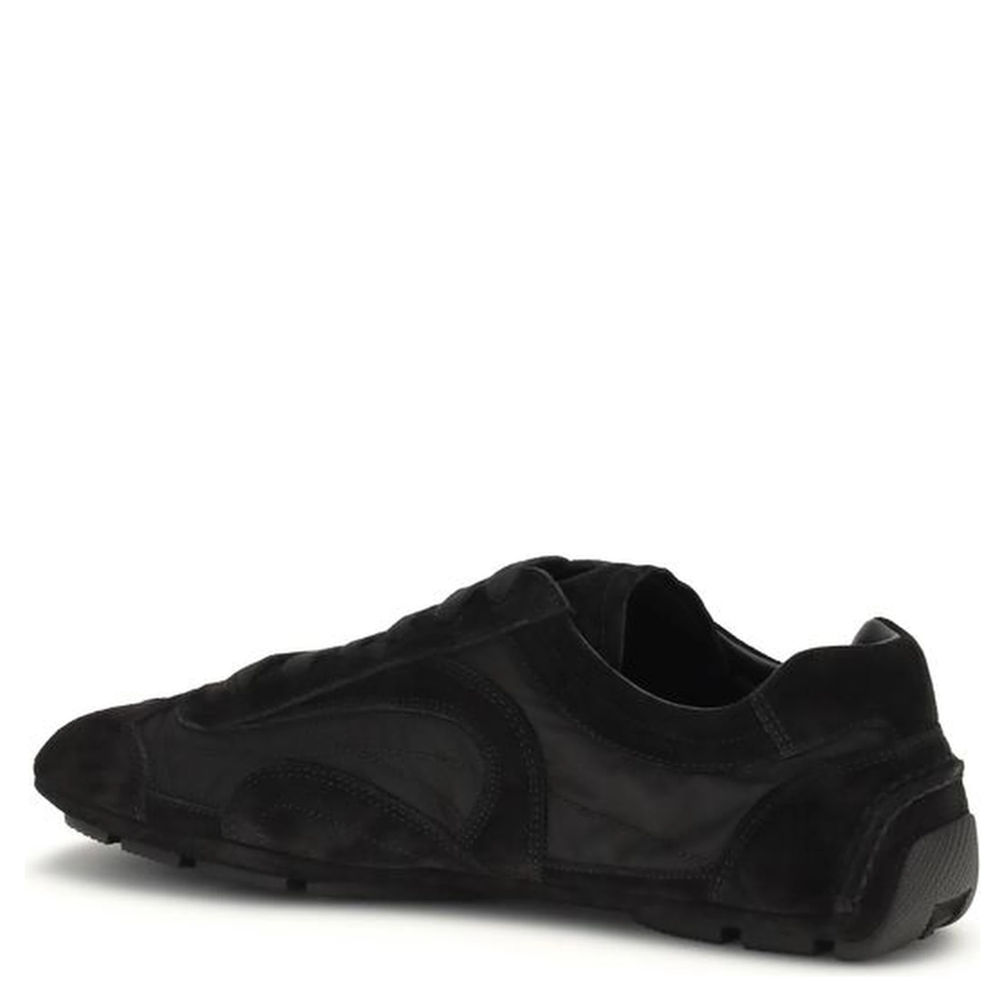 Black Calf Leather Bos Taurus Athletic Sneakers