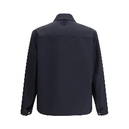 Blue Fleece Wool Coat