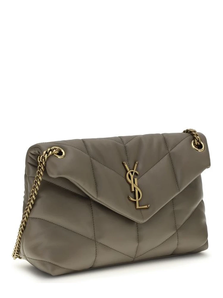 Gray Lamb Leather Shoulder Bag alternative