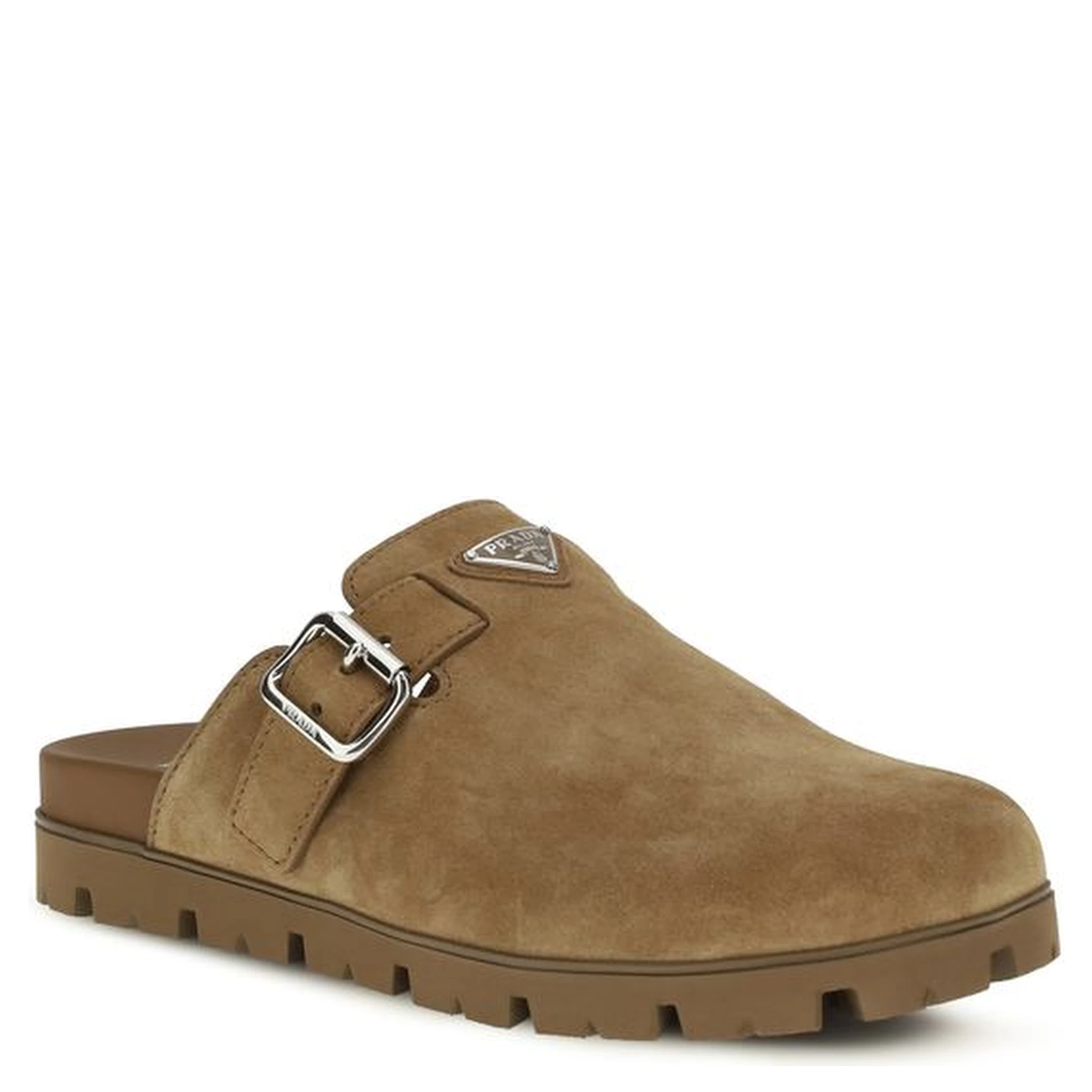 Beige Calf Leather Bos Taurus Mules
