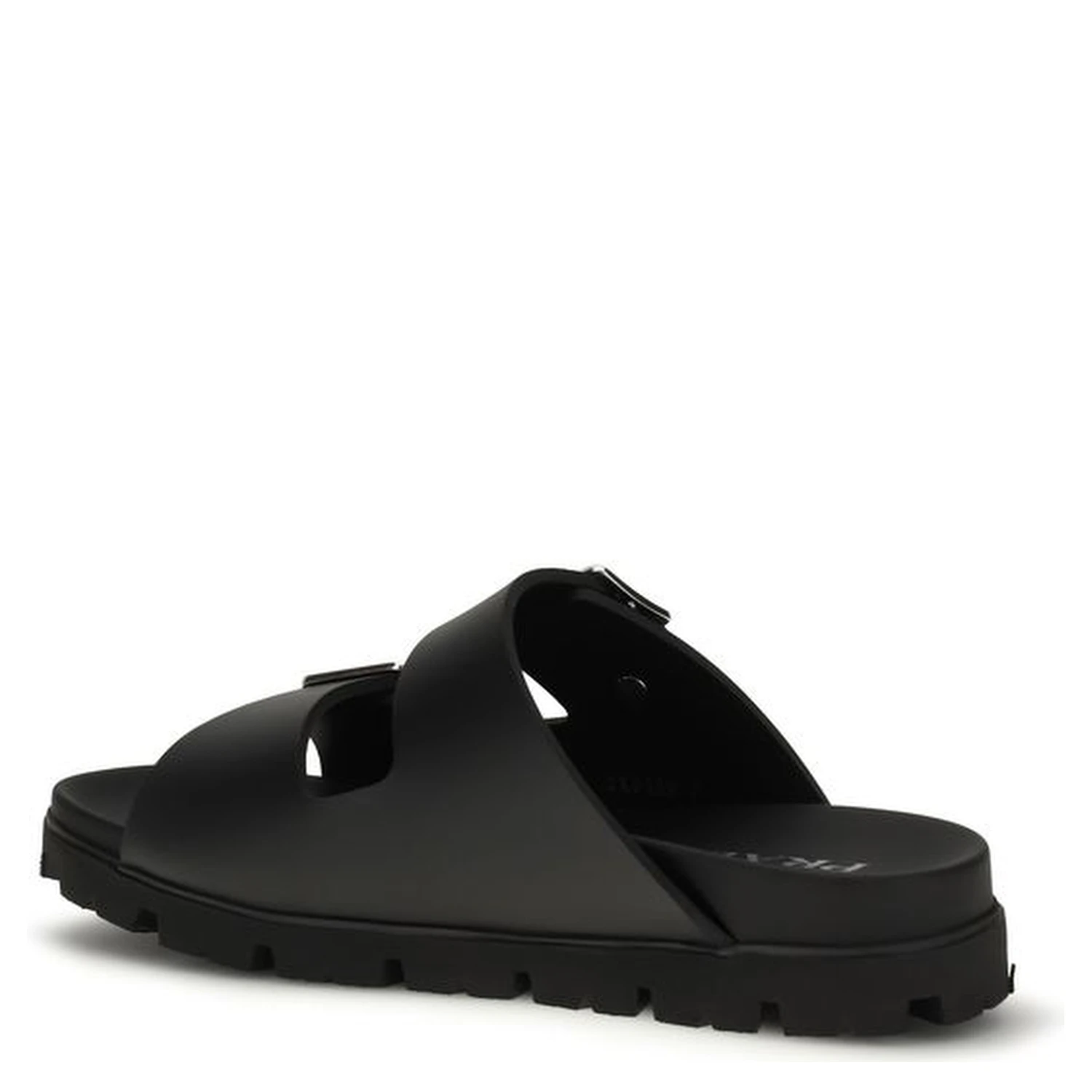 Black Calf Leather Bos Taurus Sandals