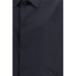 Blue Fleece Wool Coat
