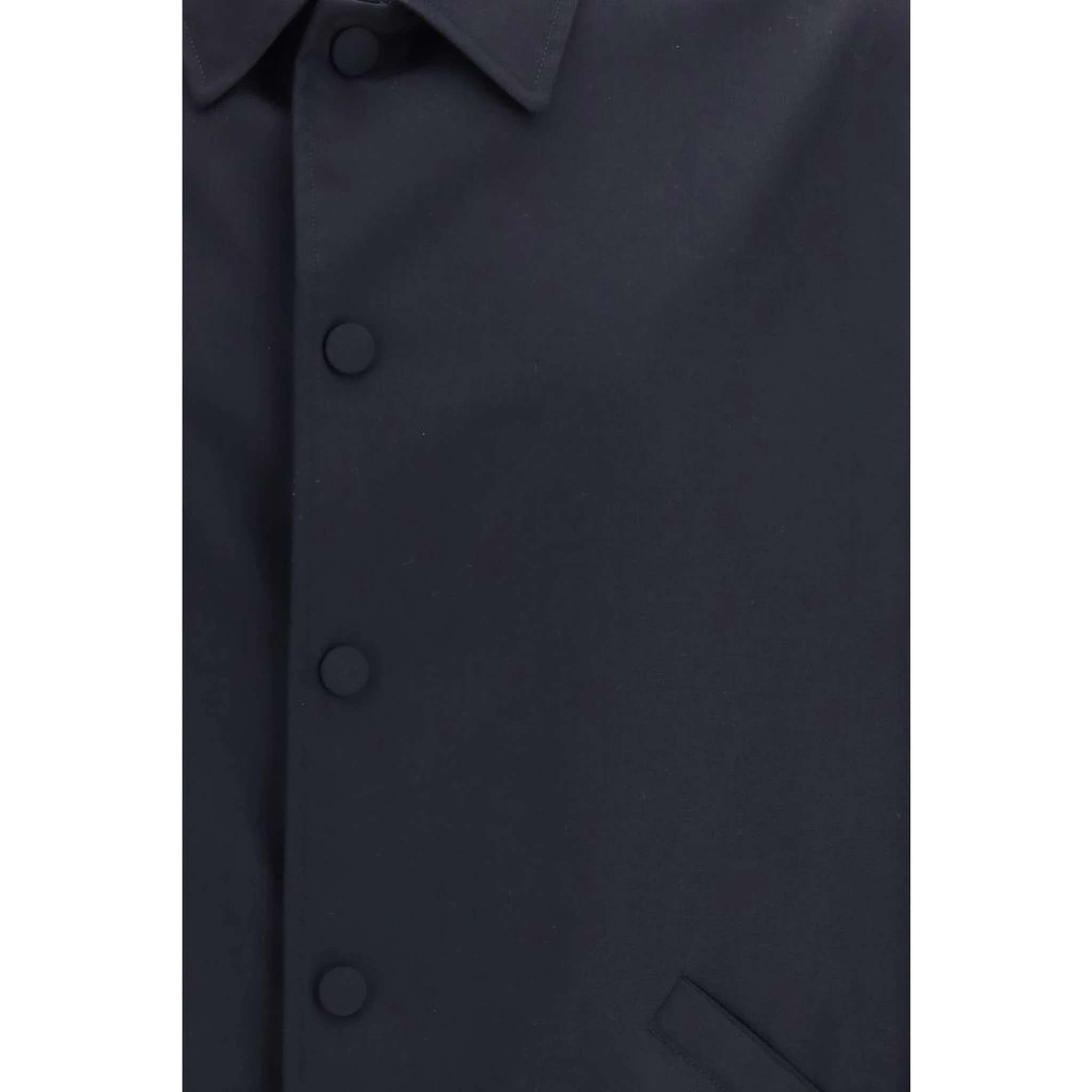Blue Fleece Wool Coat