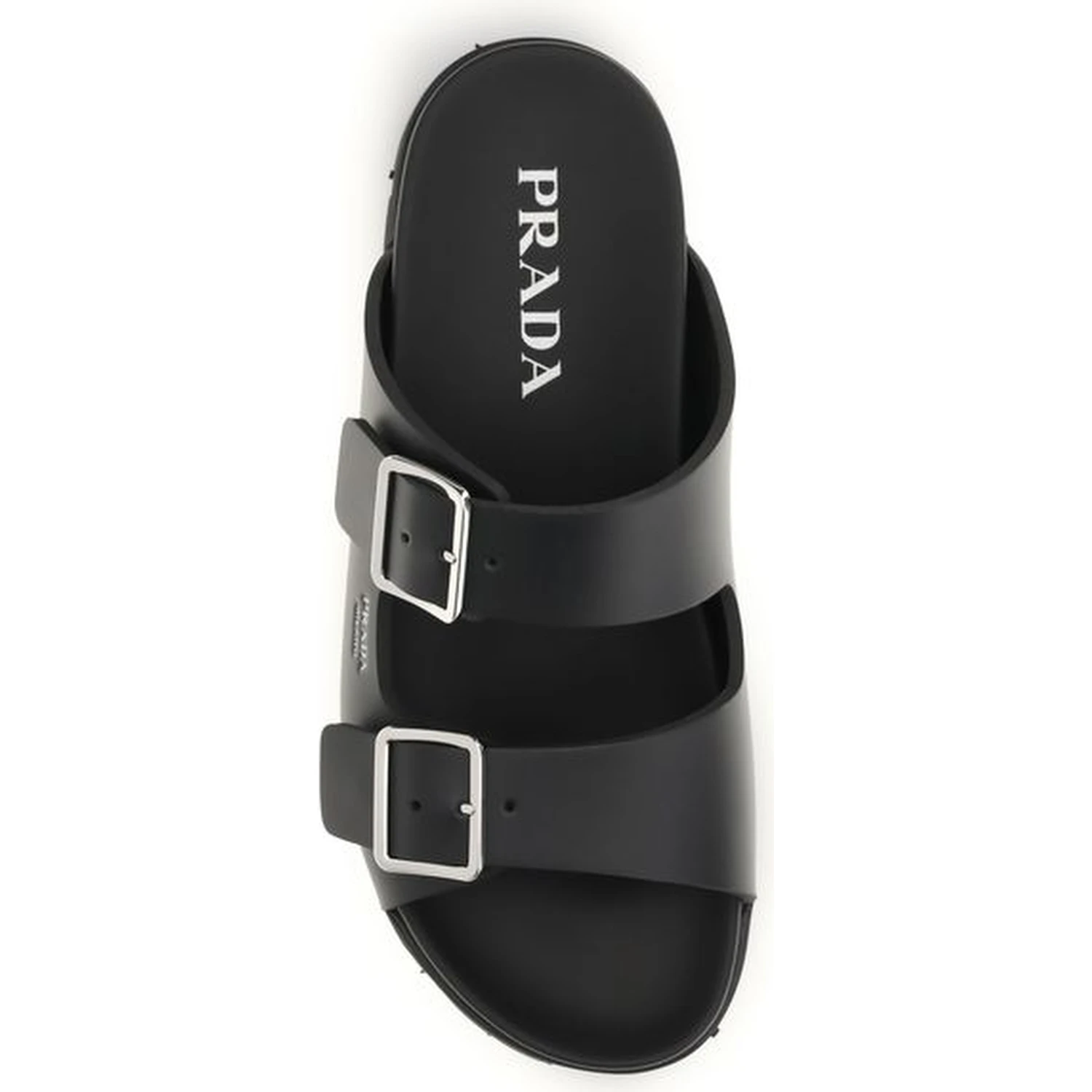 Black Calf Leather Bos Taurus Sandals