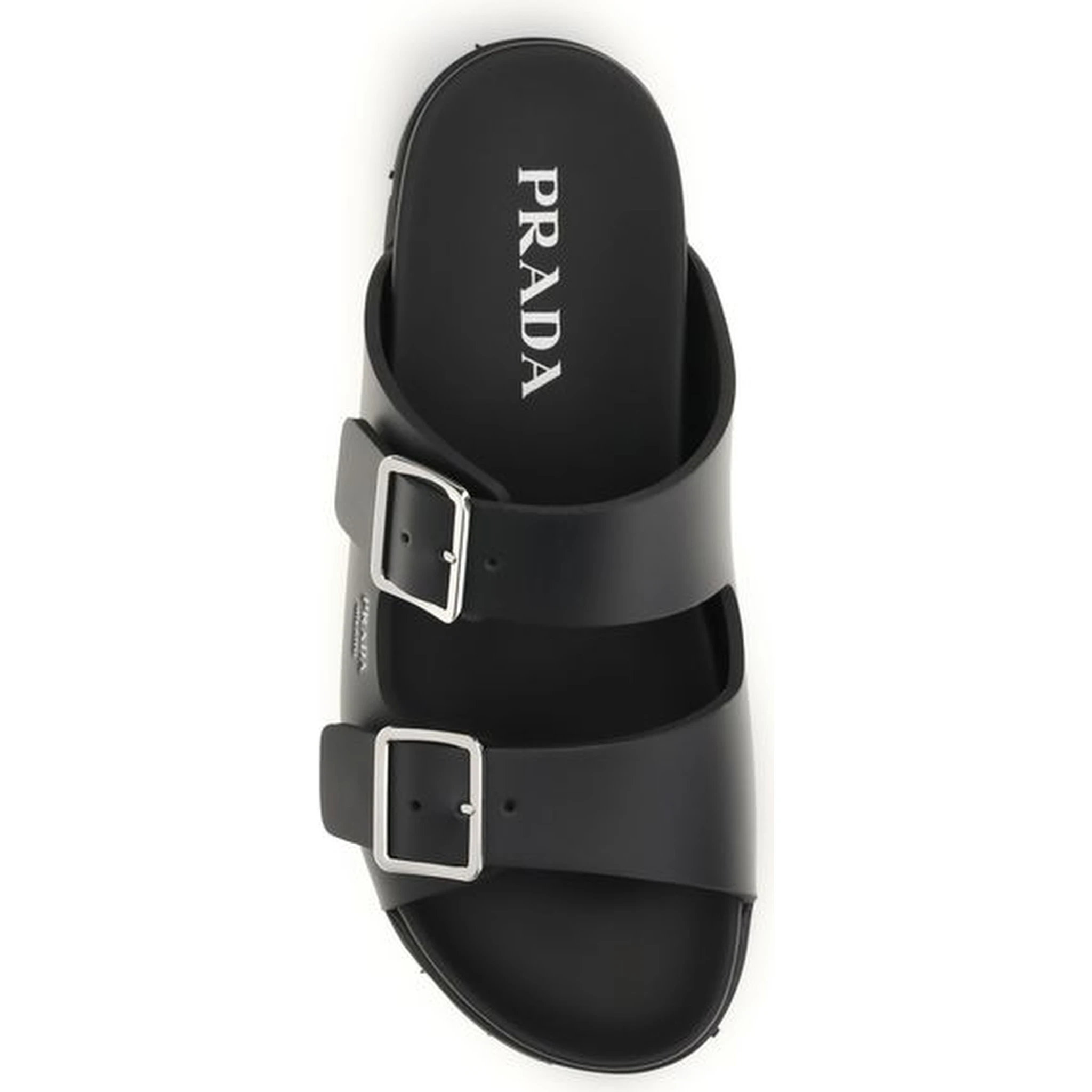 Black Calf Leather Bos Taurus Sandals