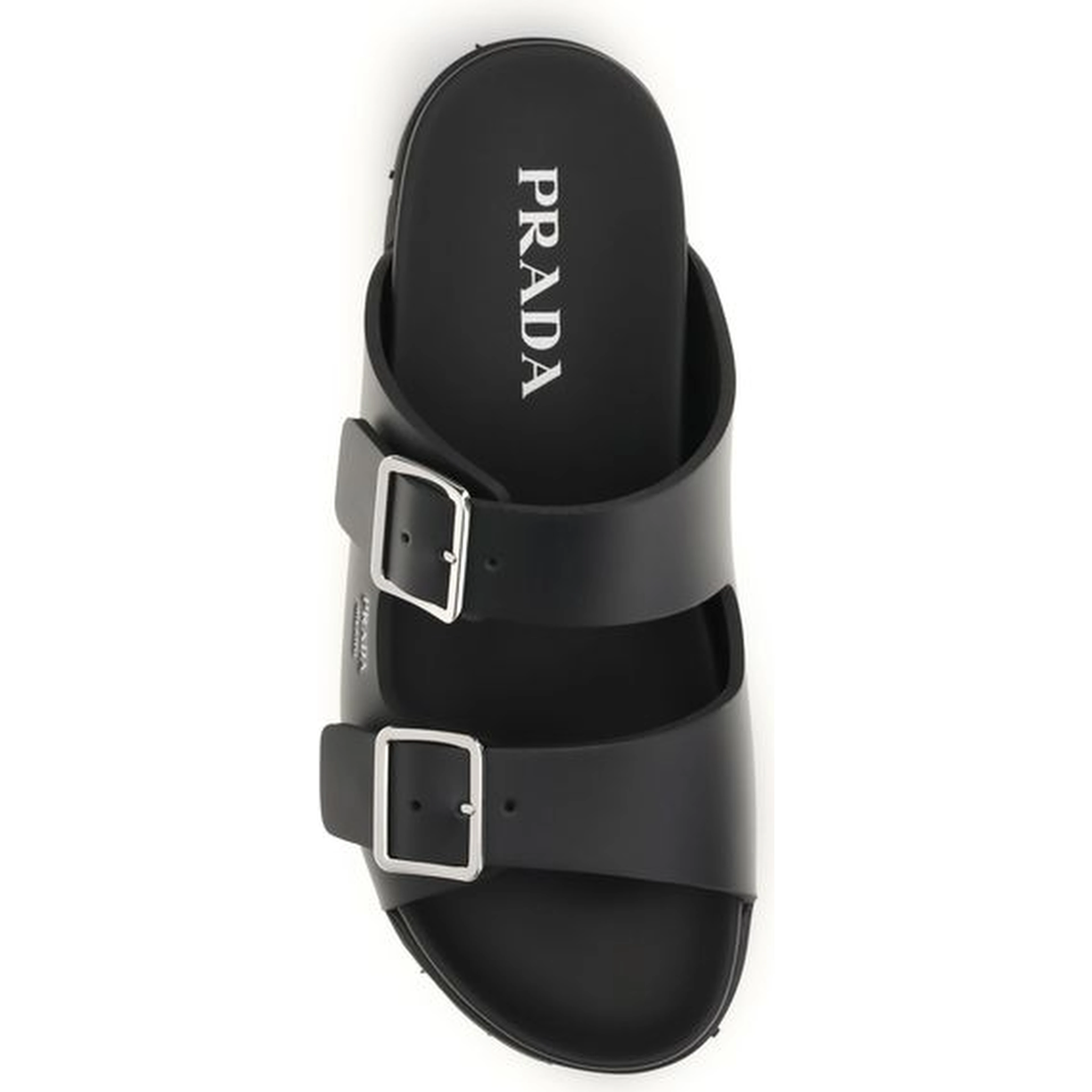 Black Calf Leather Bos Taurus Sandals