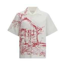 قميص قطني أبيض