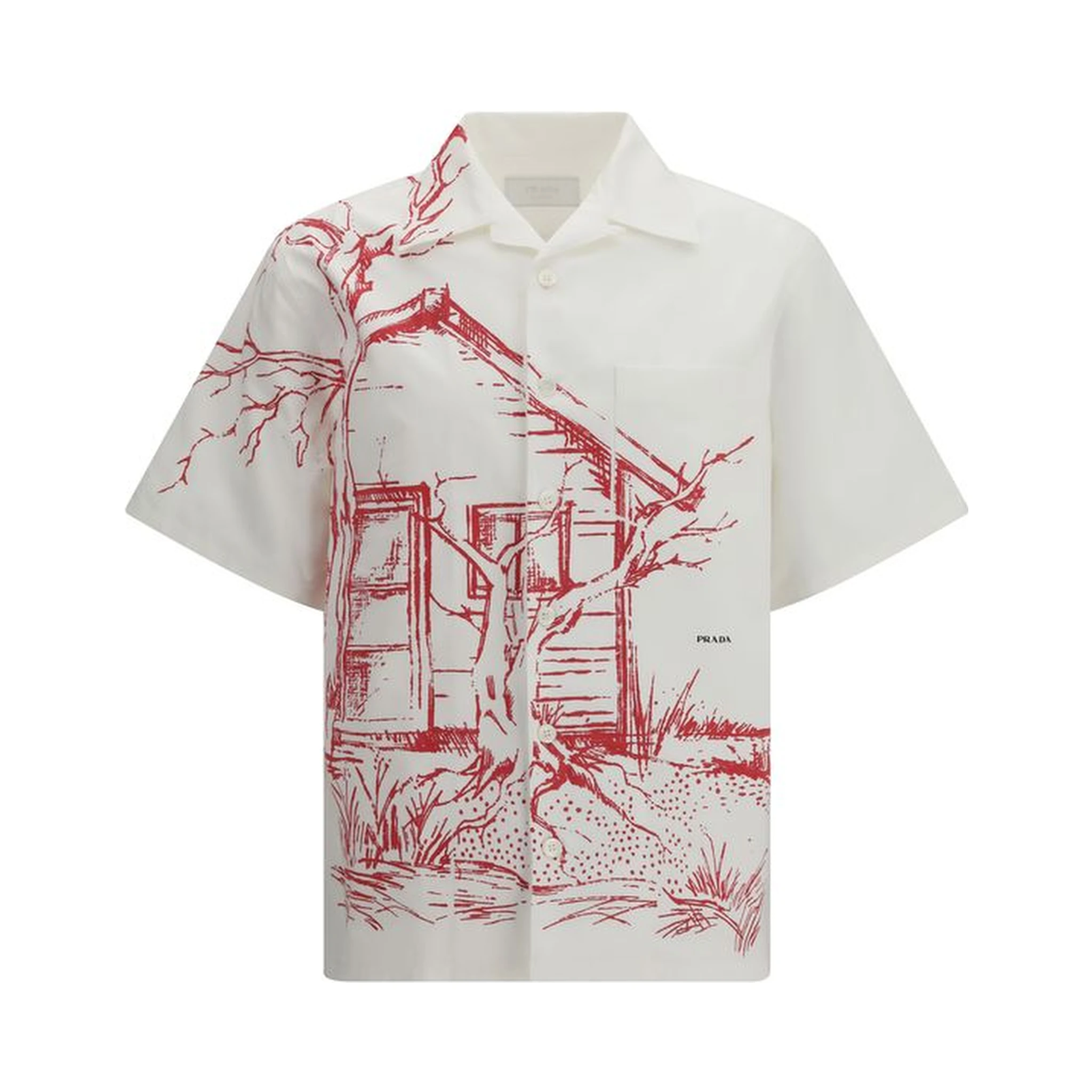 قميص قطني أبيض