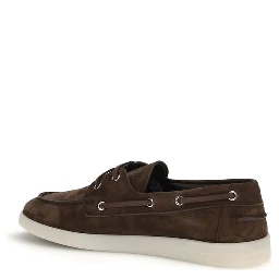 Brown Calf Leather Bos Taurus Slip-On Loafers