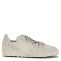 Gray Calf Leather Bos Taurus Low Top Sneakers