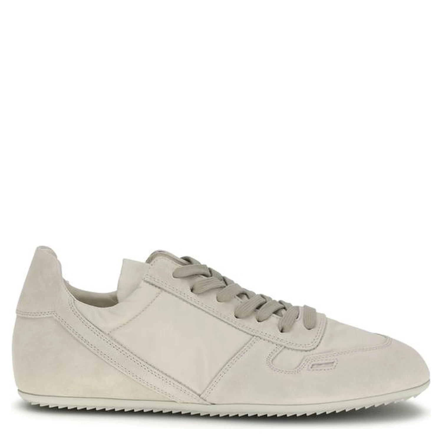 Gray Calf Leather Bos Taurus Low Top Sneakers