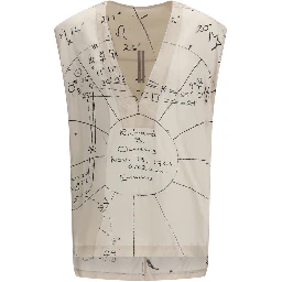 Beige Viscose Pattern Shirt