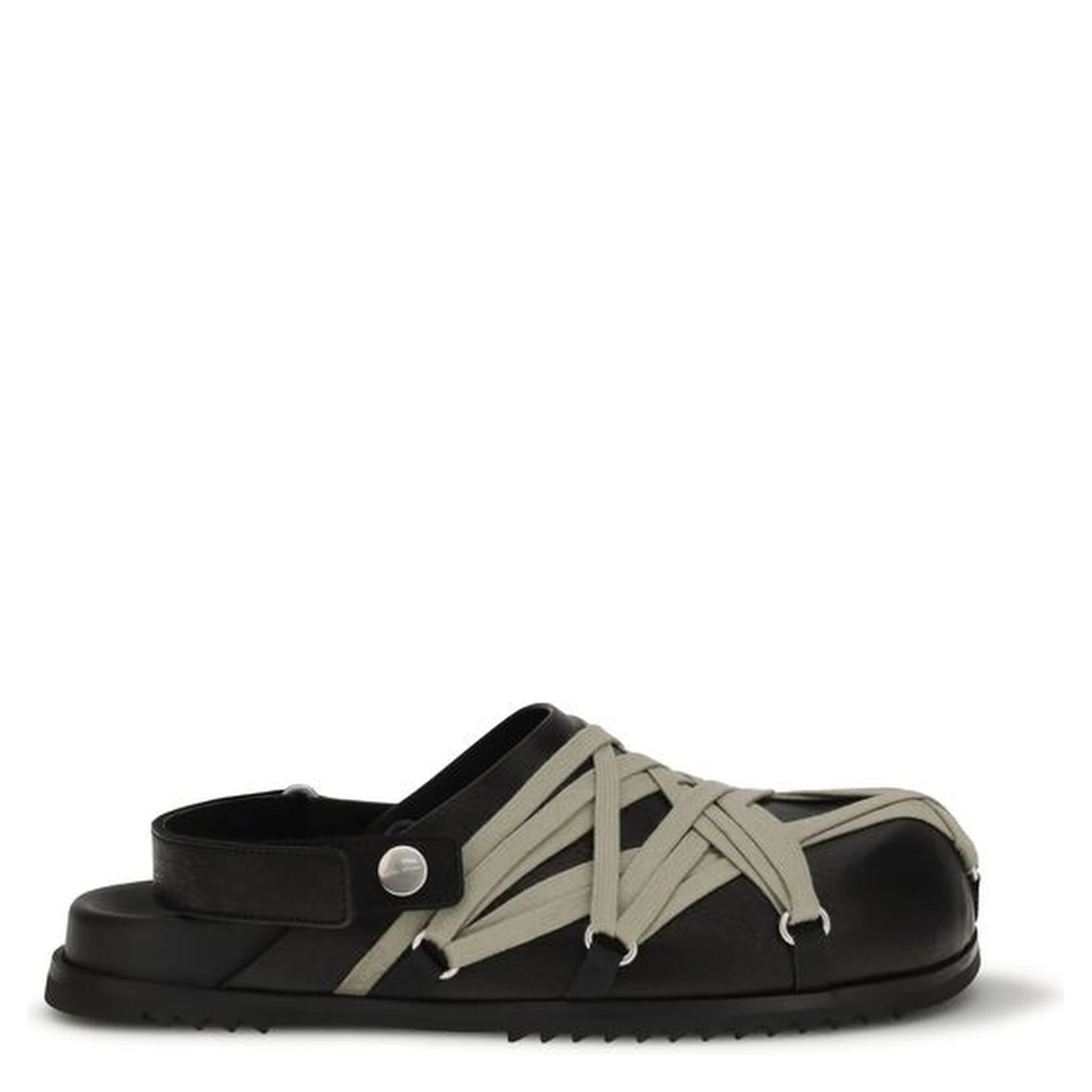 Black Calf Leather Bos Taurus Mules