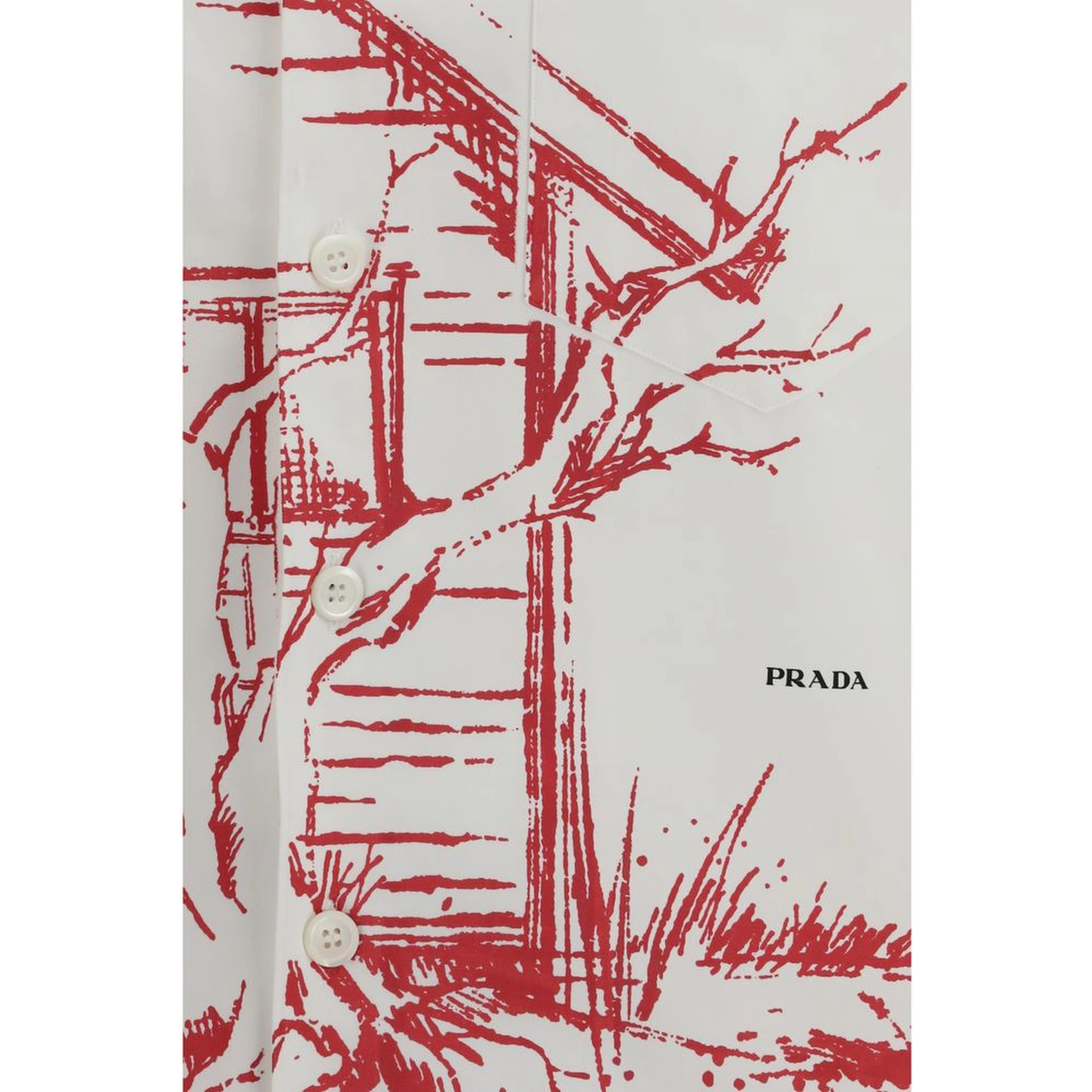 قميص قطني أبيض