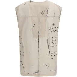 Beige Viscose Pattern Shirt