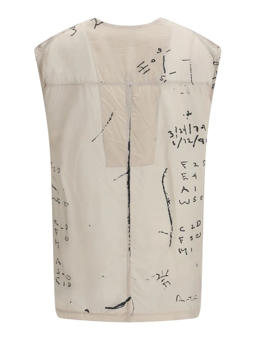 Beige Viscose Pattern Shirt