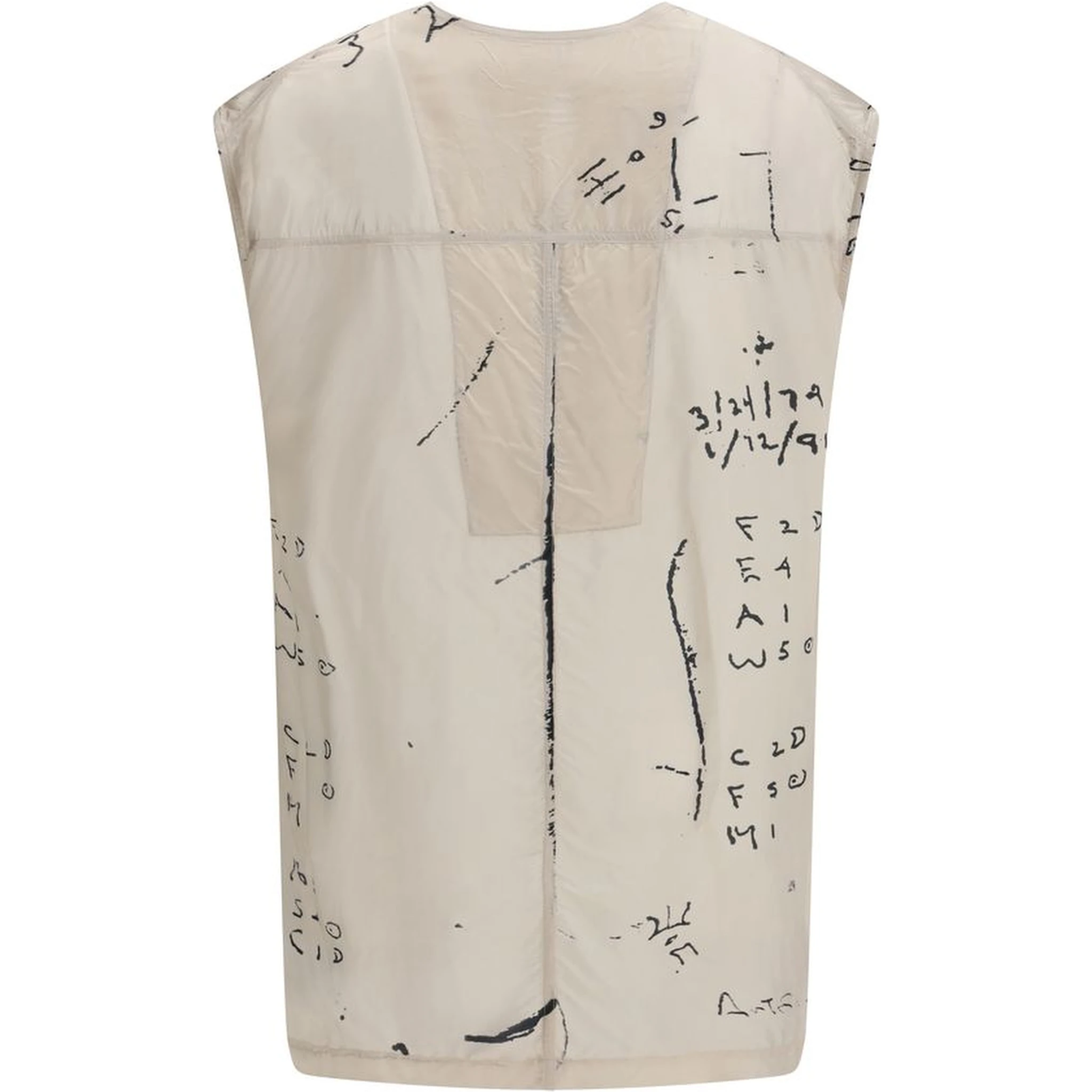 Beige Viscose Pattern Shirt