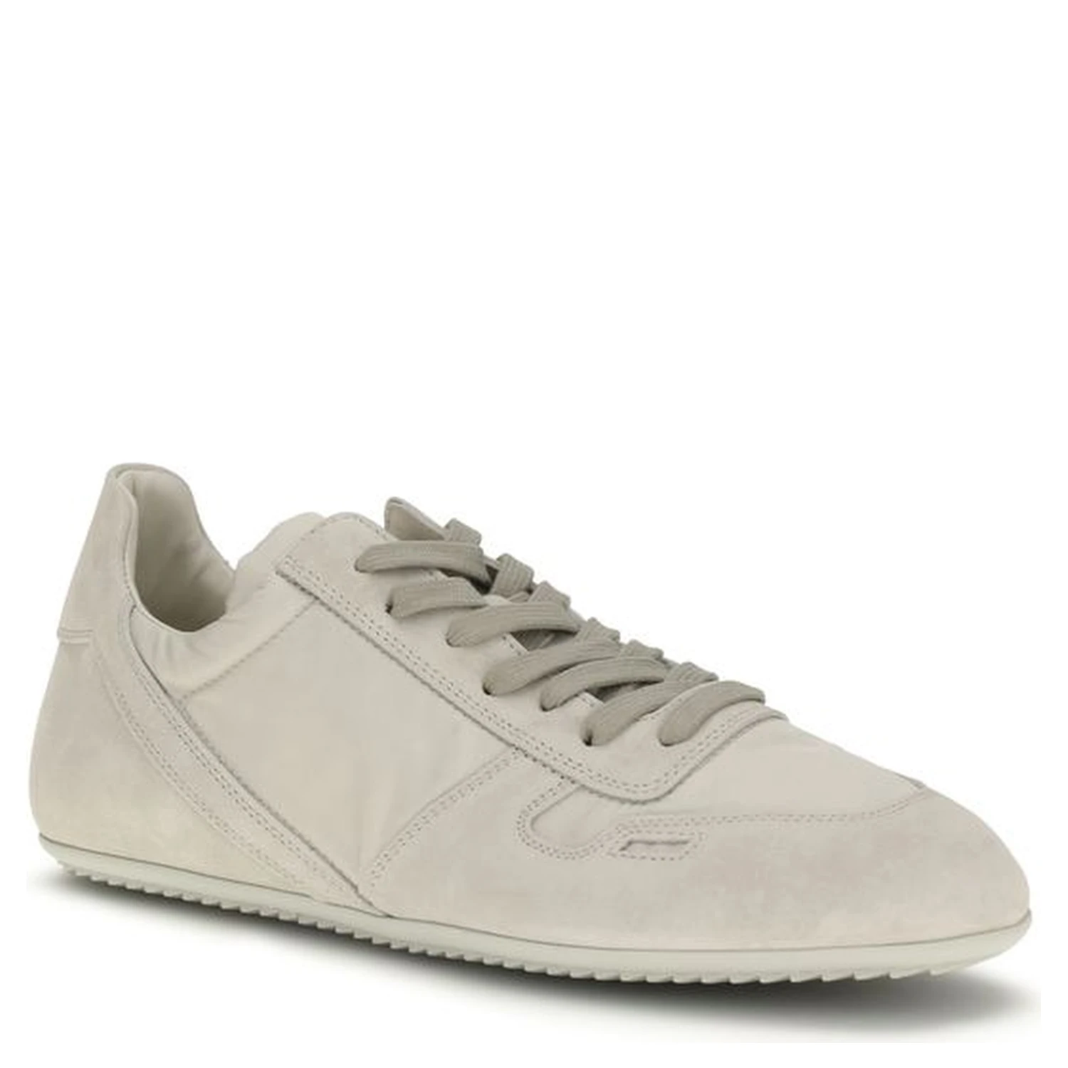 Gray Calf Leather Bos Taurus Low Top Sneakers