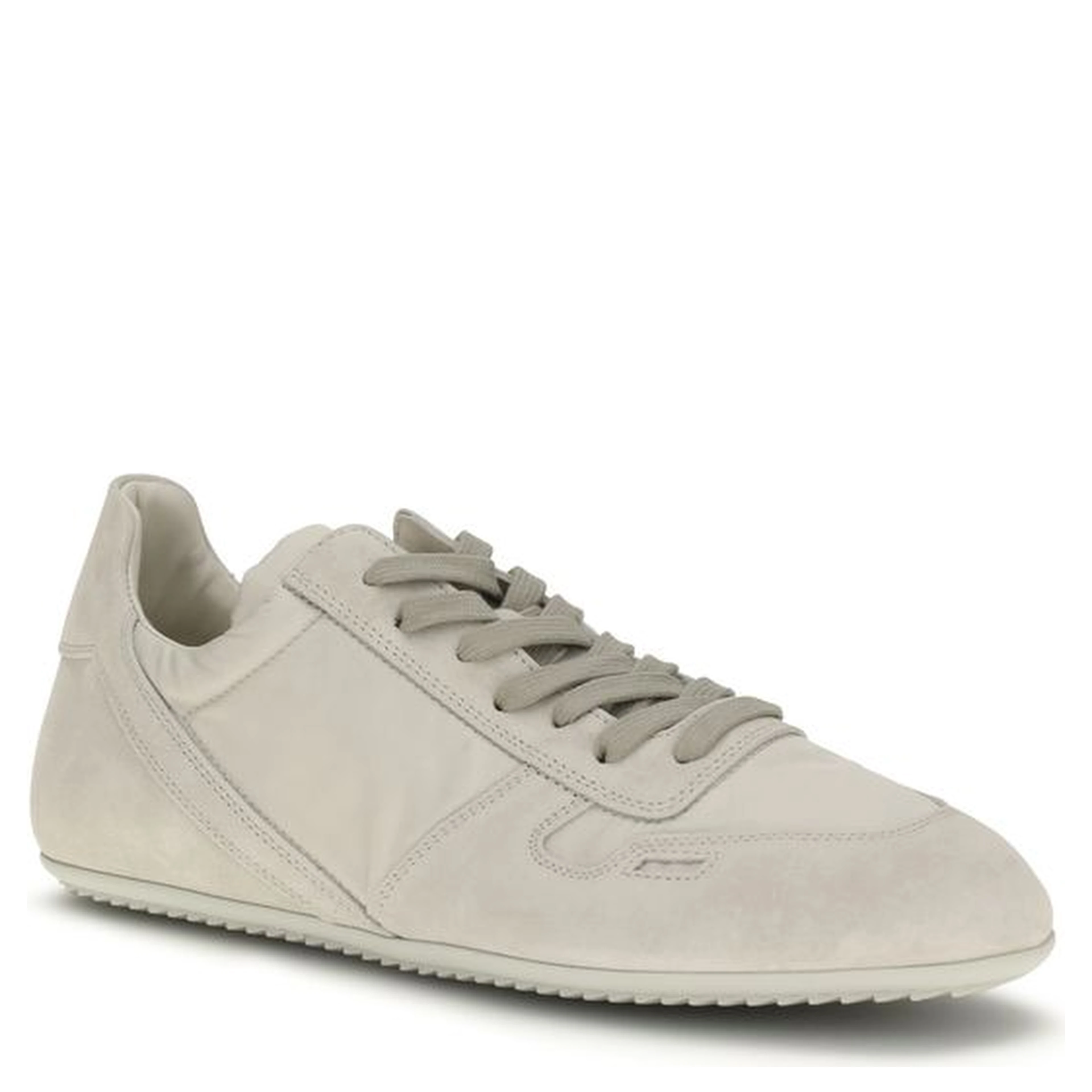 Gray Calf Leather Bos Taurus Low Top Sneakers