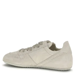 Gray Calf Leather Bos Taurus Low Top Sneakers