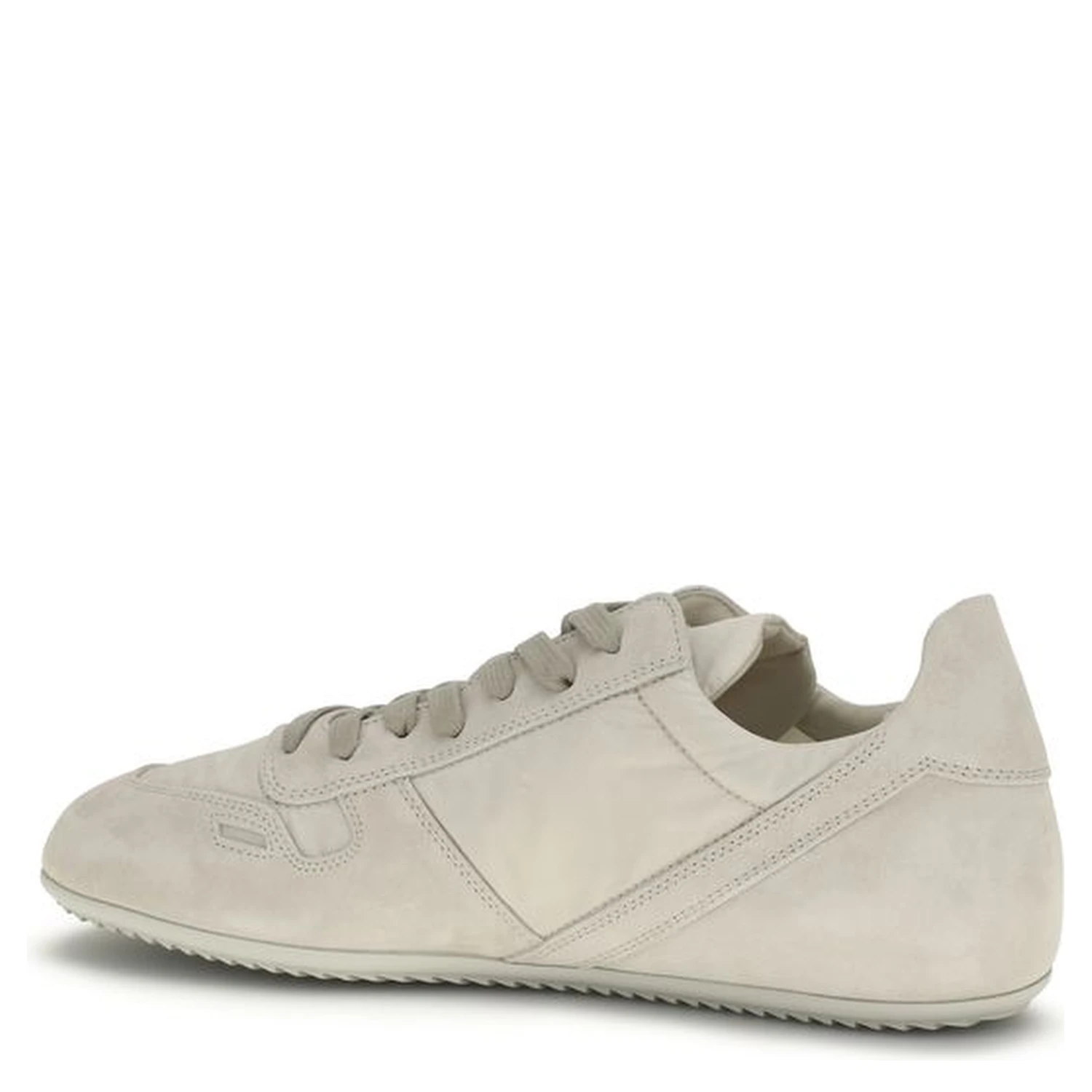 Gray Calf Leather Bos Taurus Low Top Sneakers