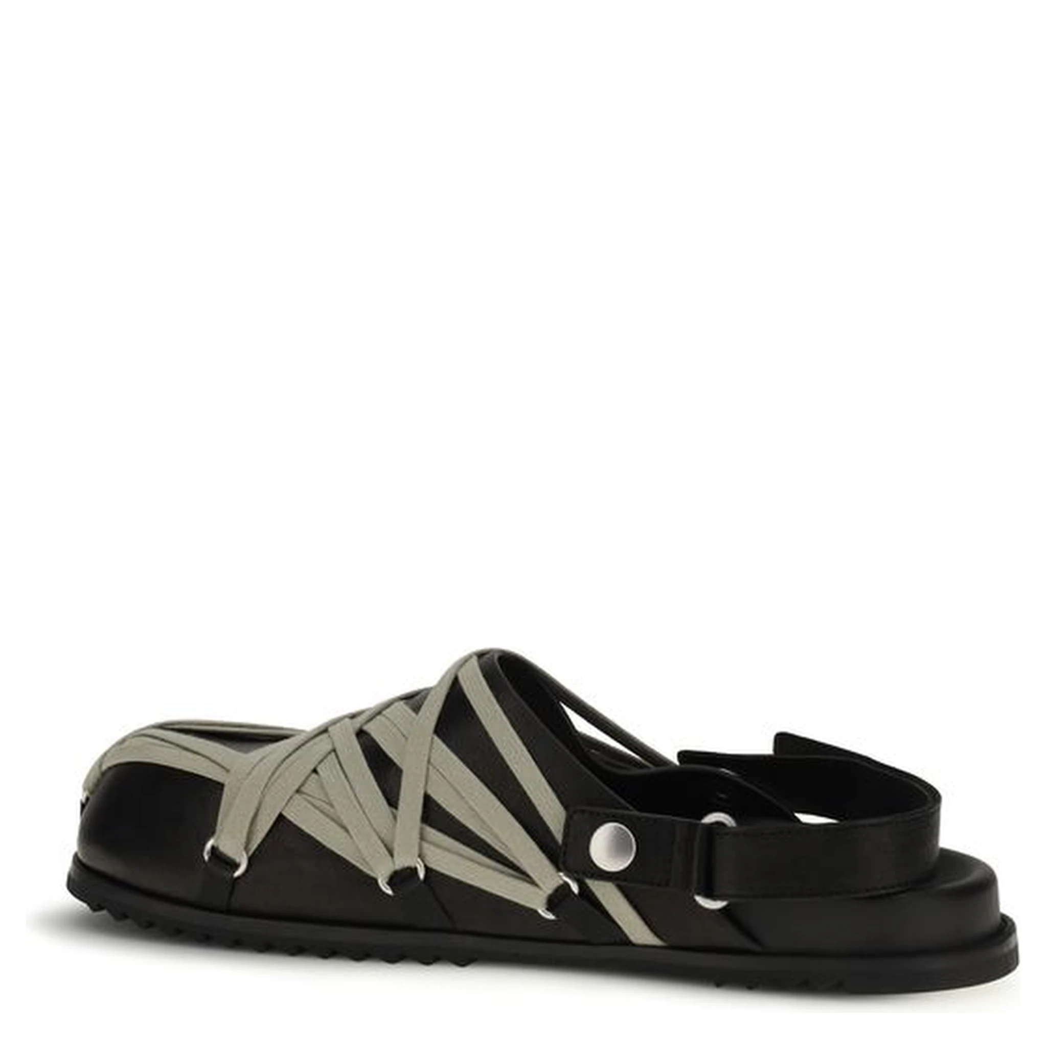 Black Calf Leather Bos Taurus Clogs