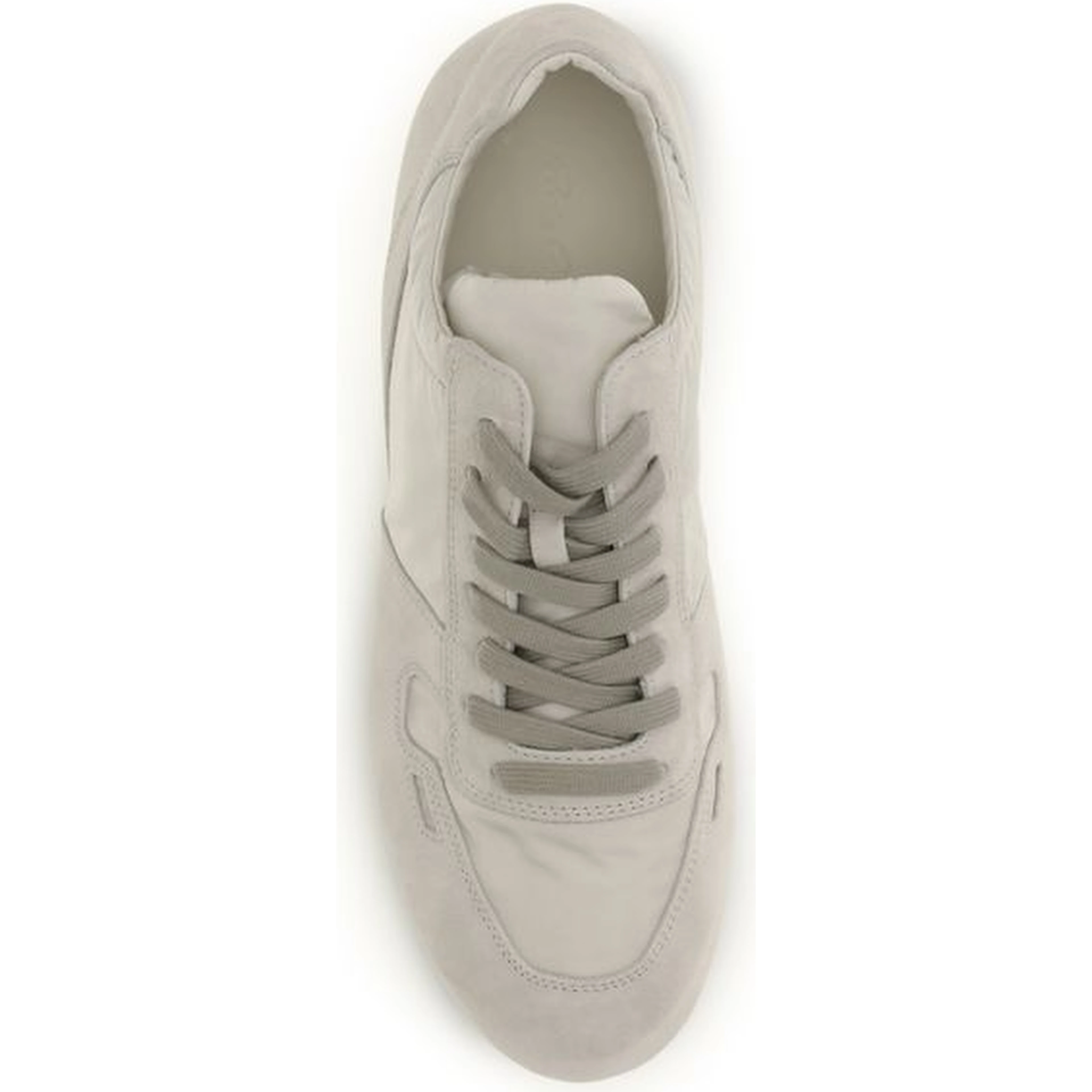 Gray Calf Leather Bos Taurus Low Top Sneakers