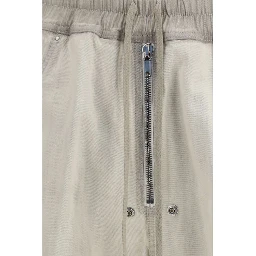 White Cotton Casual Pants