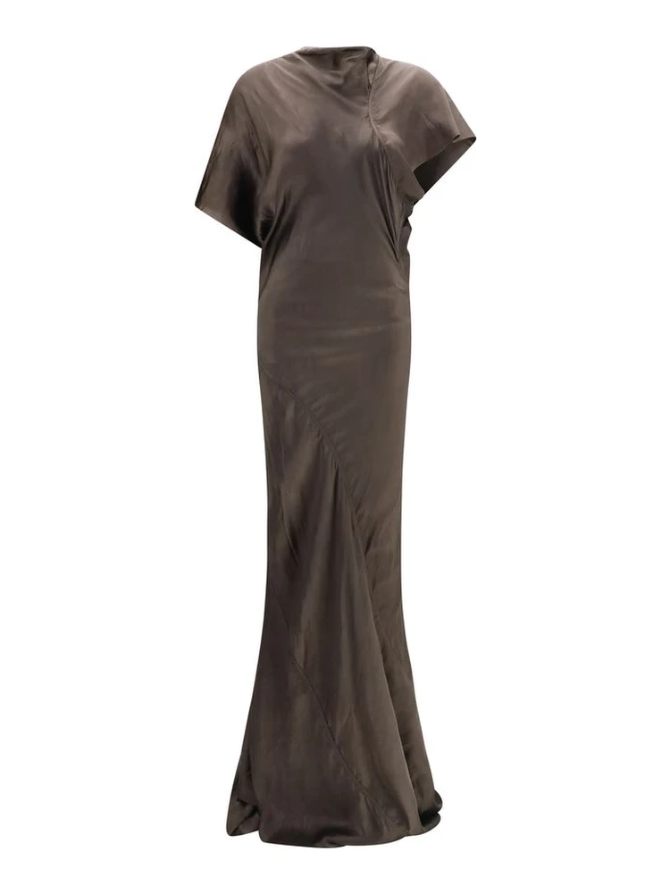 Brown Copper Long Dress