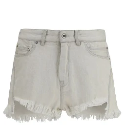 Beige Cotton Bermuda Shorts