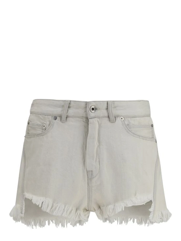 Beige Cotton Bermuda Shorts