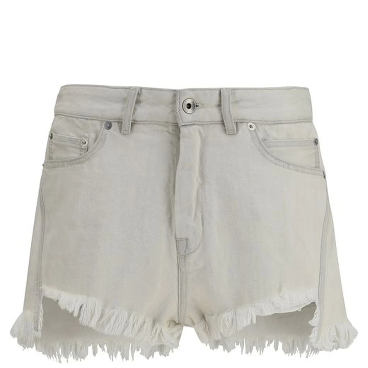 Beige Cotton Bermuda Shorts