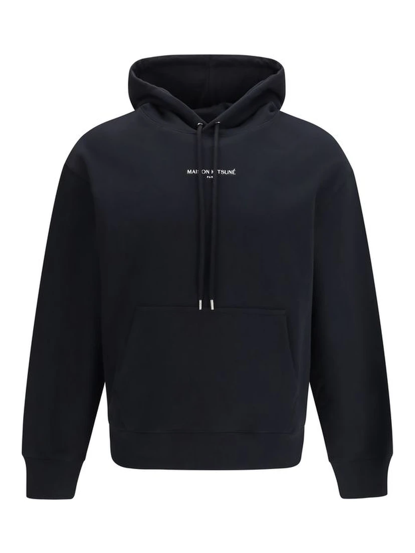 Black Cotton Sweatshirt