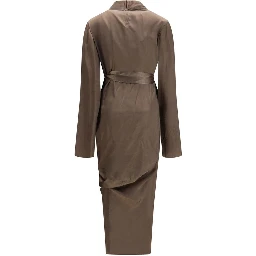 Brown Copper Casual Dress