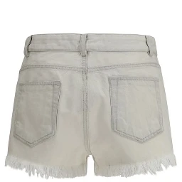 Beige Cotton Bermuda Shorts