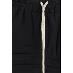 Black Cotton Bermuda Shorts
