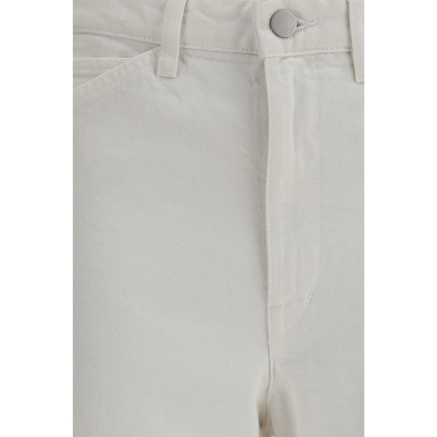 White Cotton Casual Pants