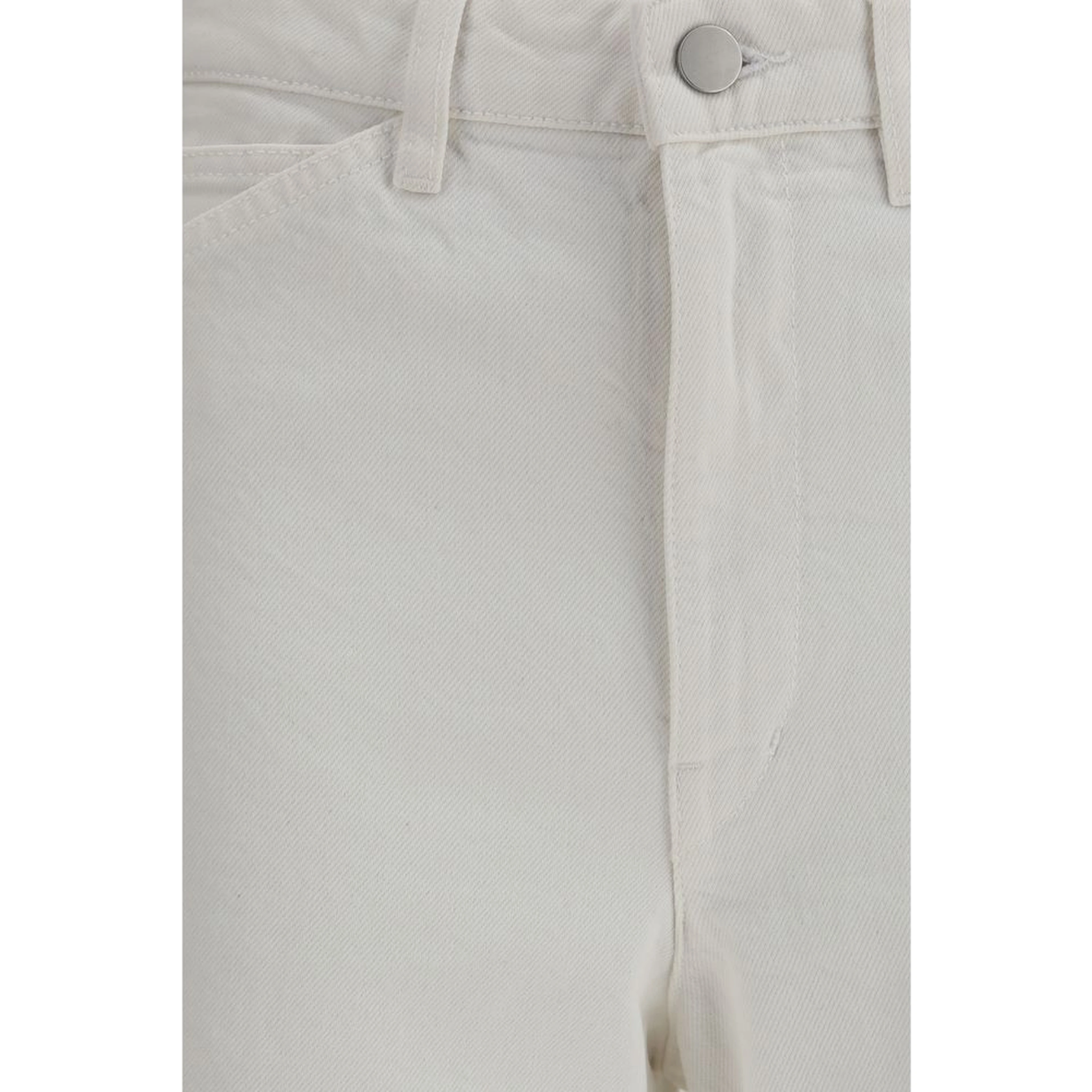 White Cotton Casual Pants