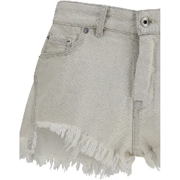 Beige Cotton Bermuda Shorts