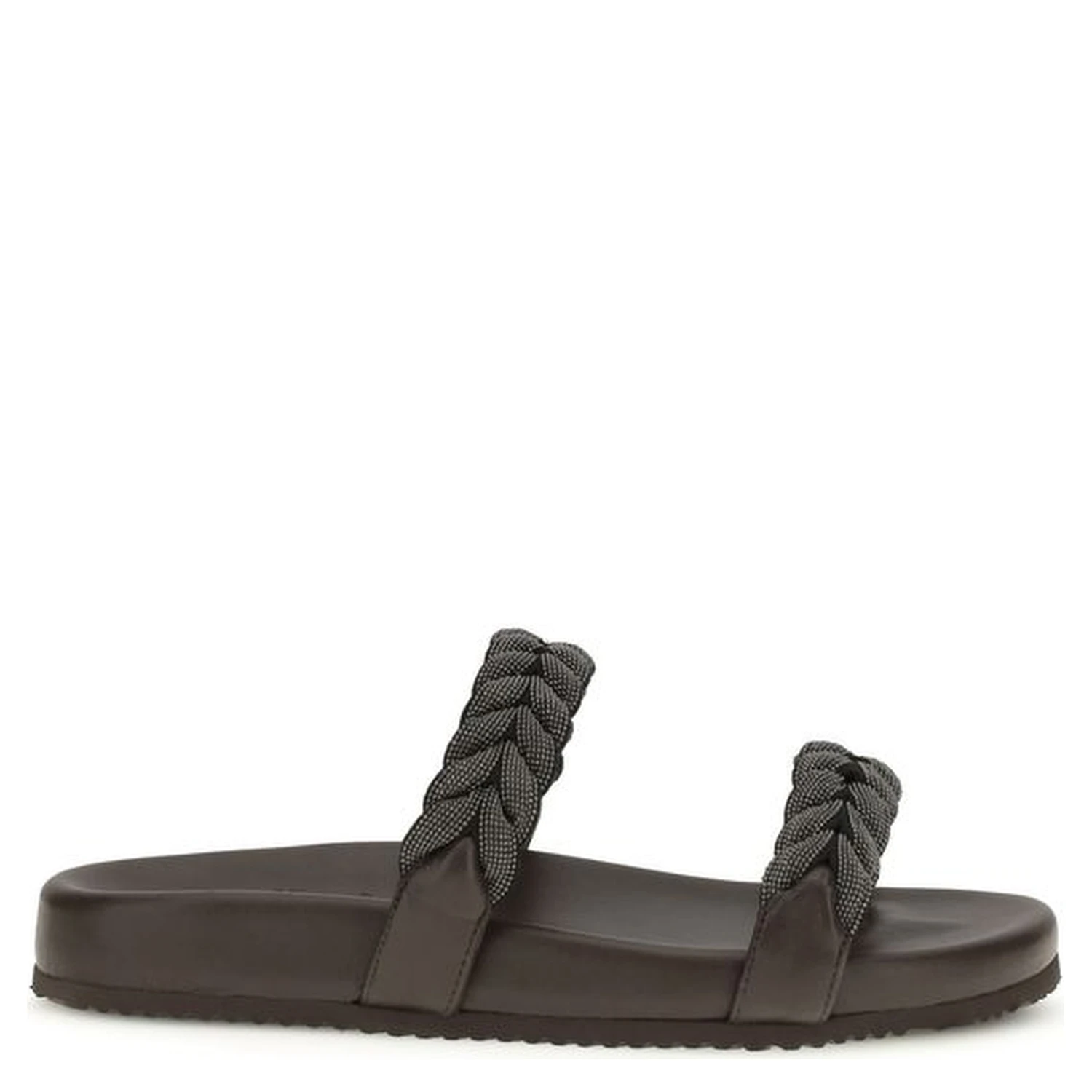 Brown Calf Leather Bos Taurus Flat Sandals