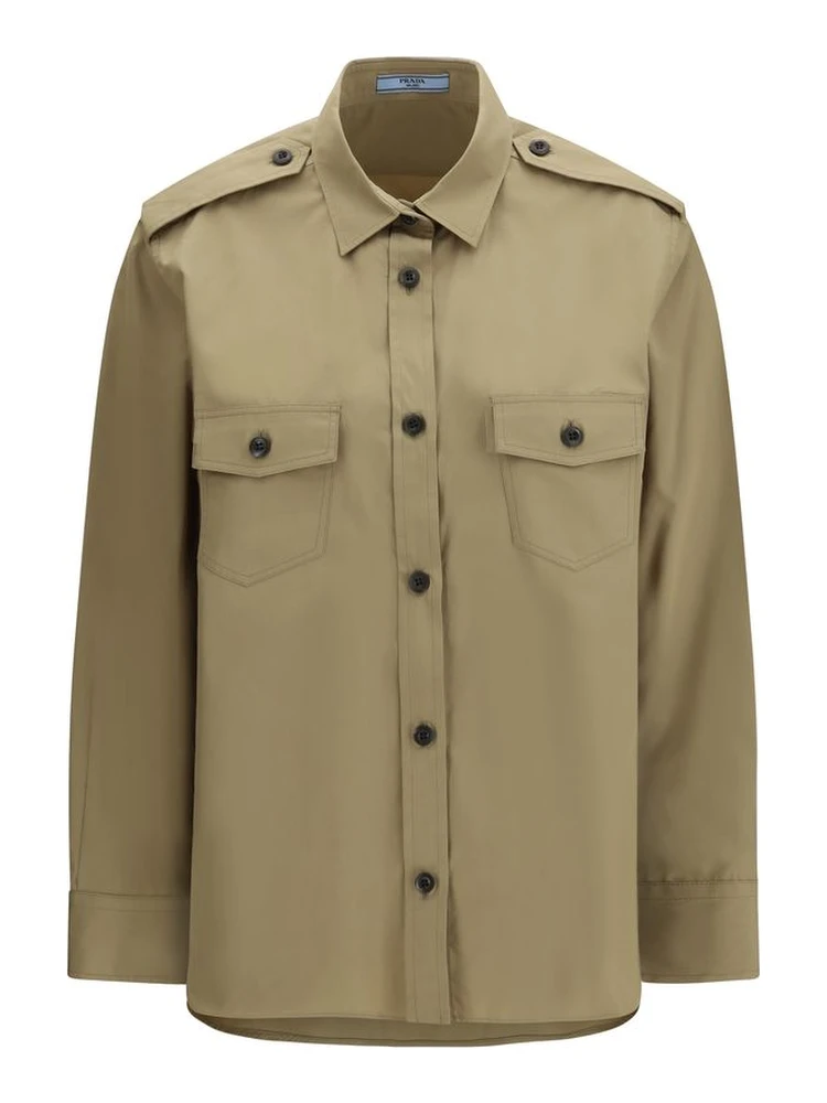 Beige Cotton Shirt