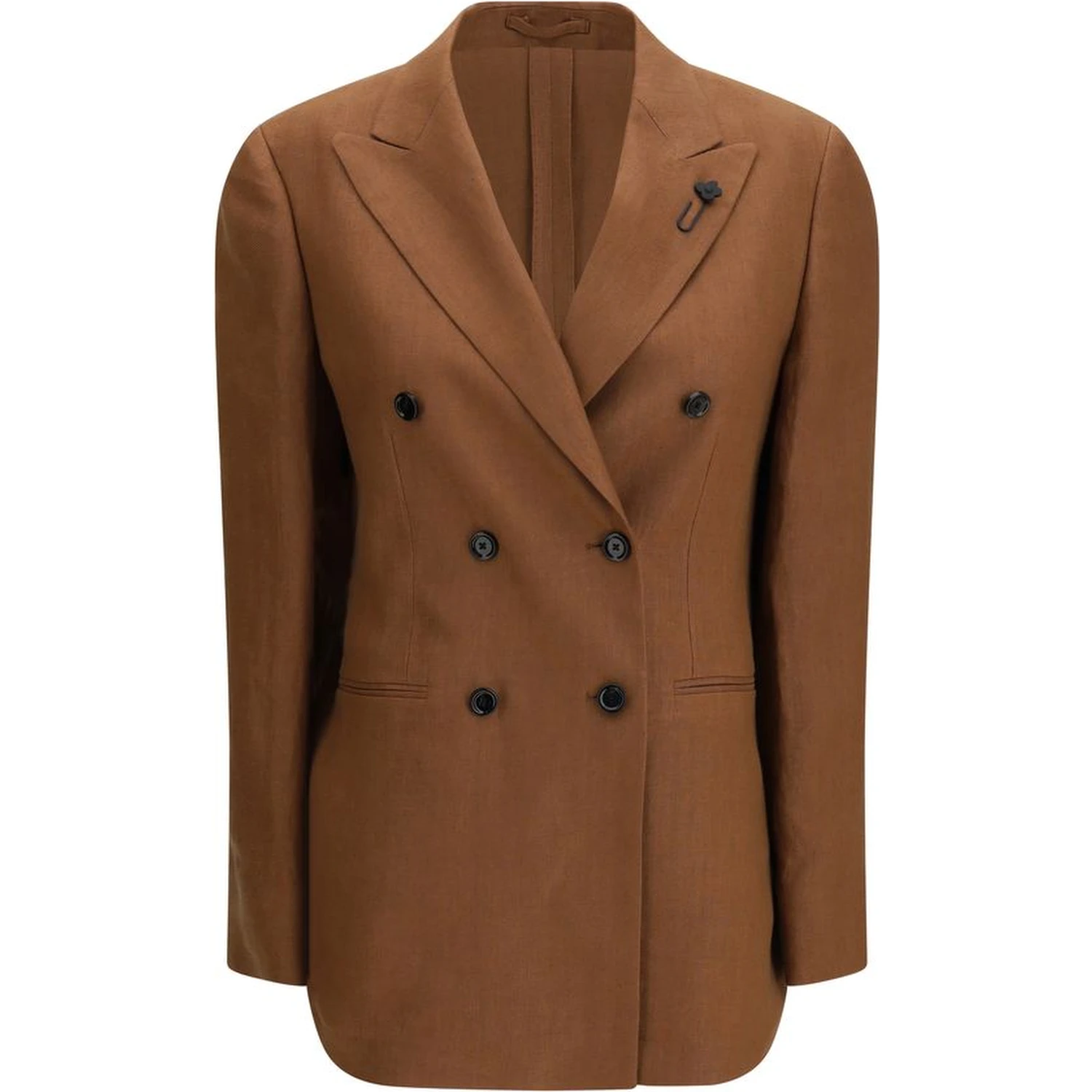 Brown Linen Blazer