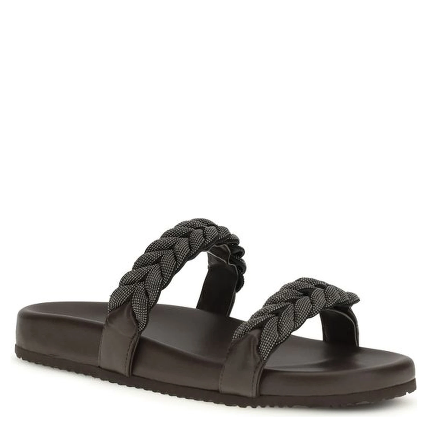 Brown Calf Leather Bos Taurus Flat Sandals