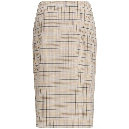 Multicolor Cotton Midi Skirt