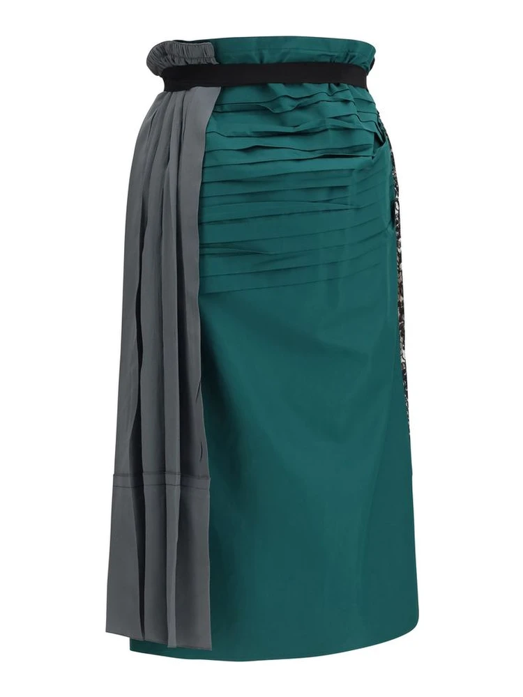 Multicolor Silk Midi Skirt alternative
