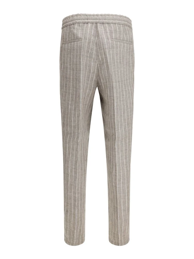 Beige Linen Casual Pants alternative