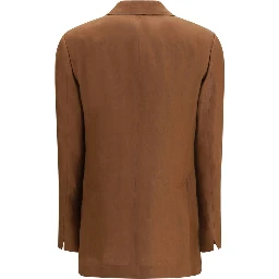 Brown Linen Blazer